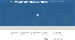 Desktop Screenshot of microphone-hire.co.uk